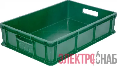 Ящик 600*400*140 мм сплошной с ручками зеленый 705.03.01 м 705.03.01 м