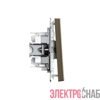 Переключатель перекрестный ArtGallery 10AX быстрозажим. клем. механизм мокко SE GAL000671S