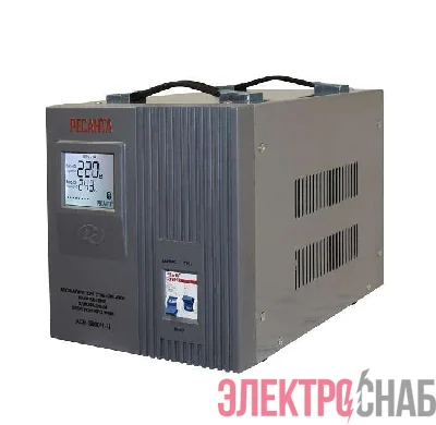 Стабилизатор напряжения АСН-3000/1-Ц 1ф 3кВт IP20 релейный Ресанта 63/6/5