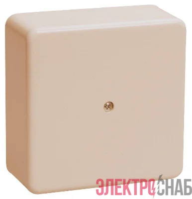Коробка распаячная ОП КМ 75х75х20 сл. кость IEK UKO10-075-075-020-K32-E