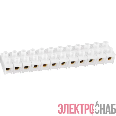 Колодка клеммная 10х35кв.мм 12 пар NTB-HPE-S12-80/WH квадратн. полиэтилен бел. NAVIGATOR 71008