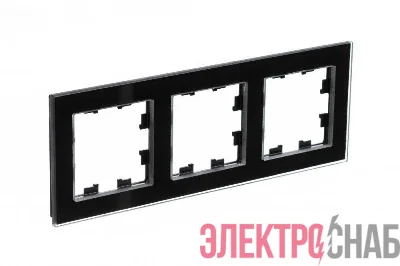 Рамка 3-м AtlasDesign Nature стекло черн. SchE ATN321003