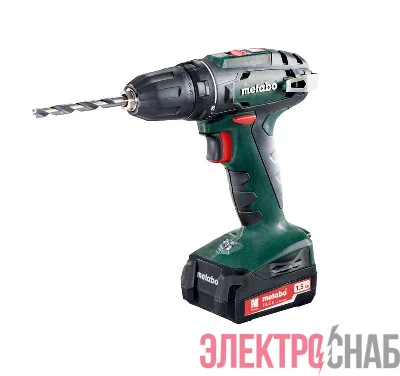 Винтоверт аккумуляторный BS 14.4 2х1.5Ач LiIon патрон 10мм SC60 Metabo 602206550