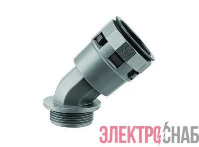 Переходник 45град. труба-коробка DN 48мм М50х1.5 полиамид черн. IP66 DKC PAL48M50N