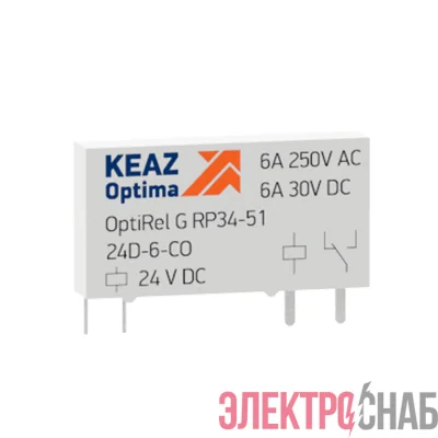 Реле промежуточное OptiRel G RP34-51-12D-6-CO КЭАЗ 281142