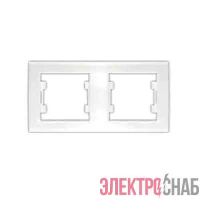 Рамка 2-м Бриллиант горизонт. бел. UNIVersal 7947465