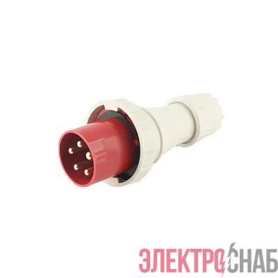 Вилка переносная PPC 035 3Р+РЕ+N 63А 380В IP67 Pro JazzWay 5072435