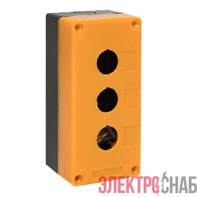 Корпус КП103 3 кнопки пластик. желт. EKF cpb-103-o