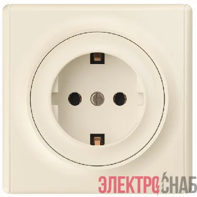 Розетка 1-м СП Florence 16А IP20 с заземл. винт. клеммы механизм беж. 1E10201301 OneKeyElectro 2172788