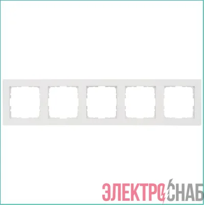 Рамка 5-м G-Classic бел. глянцевый Jasmart G1005W