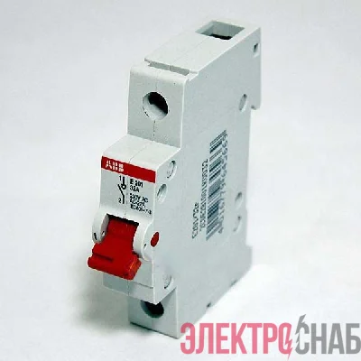 E201r 45A Рубильник 1пол.  рычаг крас. 2CDE281001R0045