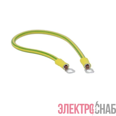 Перемычка медная сеч. 6кв.мм с наконечниками под винт М6 в комплекте с метизами L 300мм DKC SC6L300K