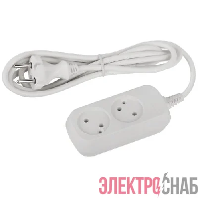 Удлинитель 2х1.5м без заземл. ПВС 2х0.75 UDL-10-215 Greenline Эра Б0065055