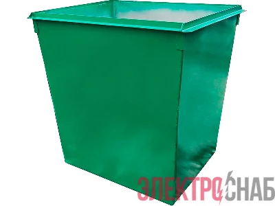 Контейнер металл 0,75 м. для ТБО, цв. зелёный КТБО 0.75-1 КТБО 0.75-1