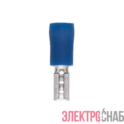 Наконечник изол. "розетка" 1.5-2.5кв.мм А=2.8х0.8мм син. (уп.100шт) DKC 2B00P