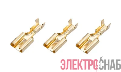 Клемма плоская (гнездо-7.7мм) 1-2.5кв.мм (DJ623-Е6.3C) Rexant 08-0921