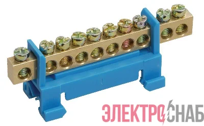 Шина нулевая на DIN-изол. "Стойка" ШНИ 6х9-10-С-С IEK YNN10-69-10P-K07