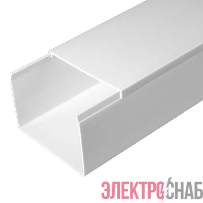 Кабель-канал 80х60 L2000 с двойн. замком бел. Промрукав PR.0580601