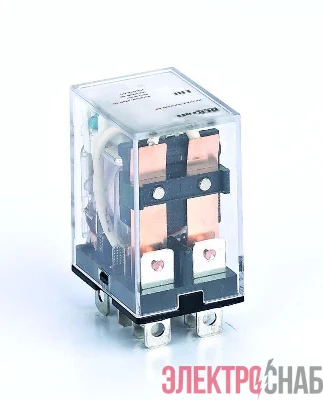 Реле промежуточное ПР-102 10А 12В DC 2 конт. с LED-индикацией DEKraft 23903DEK