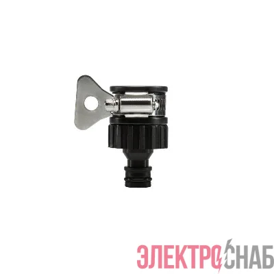 Адаптер универсальный 1/2дюйм-3/4дюйм с внешним хомутом пластмас. ЧЕТЫРЕ СЕЗОНА 62-0240