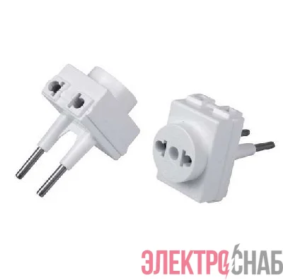 Переходник электрический "Козья ножка" 220В 10А REXANT 11-1065