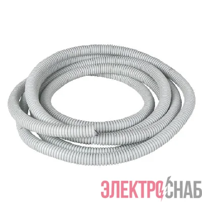 Труба гофрированная ПВХ d25мм с протяжкой бел. (уп.50м) Plast PROxima EKF tg-z-25-50-white