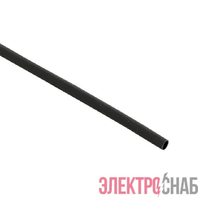 Трубка термоусадочная ТУТк с клеевым слоем нг 3/1 черн. 1м (уп.10м) PROxima EKF tut-k3-b