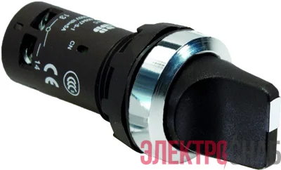 Переключатель 2-х поз. C2SS1-30B-10 черн. ABB 1SFA619200R3016