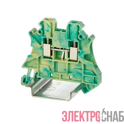Клемма заземления винтовой зажим 2 точки подключения 4кв.мм DKC TUR-4-PE