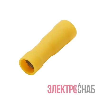 Наконечник цилинд. "розетка" 2.5-6кв.мм отв. d5 желт. (уп.50шт) DKC 2C69P