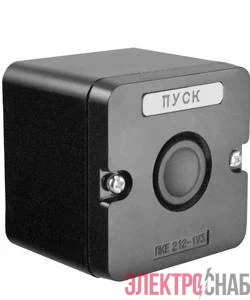 Пост управления ПКЕ 212-1 У3 10А 660В 1 элемент накладной IP40 черн. цилиндр Электротехник ET519067