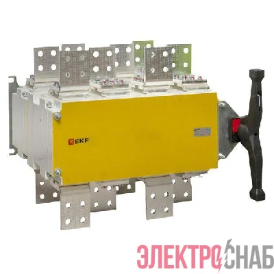 Рубильник-переключатель 4п 2500А с рукояткой управления для прямой установки PowerSwitch EKF pscs-2500-4