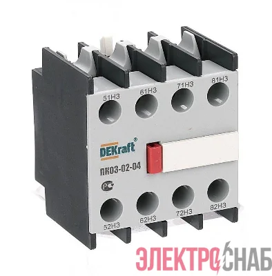 Приставка контактная ПК-03 лицев. доп. контакты 4НЗ DEKraft 24104DEK