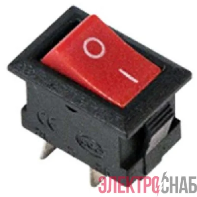 Выключатель клавишный 250В 3А (2с) ON-OFF Micro RWB-101 красн. Rexant 36-2011