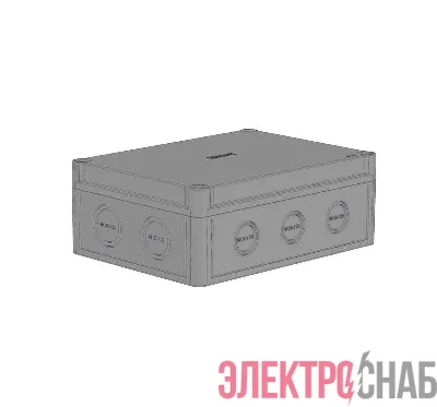 Коробка ПС низкая крышка св. сер. пуст. HEGEL КР2802-110