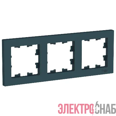 Рамка 3-м AtlasDesign универс. изумруд SchE ATN000803