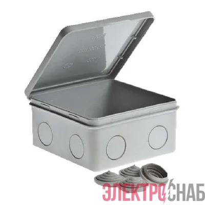 Коробка ОП Тусо распаячная 100х100х50мм откид. крышка IP54 Ruvinil 67044