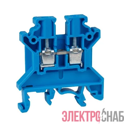 Клемма проходная винтовая OptiClip CTS-4-I-BU-32A-(0.2-4) син. КЭАЗ 289774