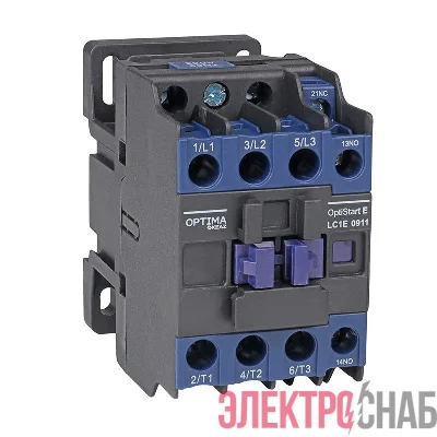 Контактор OptiStart E LC1E18M5 18A 220В AC 1НО+1НЗ КЭАЗ 367537