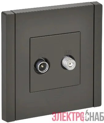 Розетка 2-м TV+SAT FORTE&PIANO FP338 сер. IEK FP-AF20-O-K03