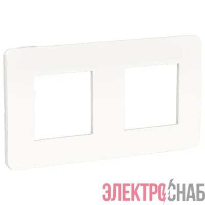 Рамка 2-м UNICA STUDIO бел./бел. SchE NU280418