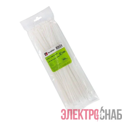 Хомут нейлоновый КСС MULTILOCK 4х300 бел. (уп.100шт) Fortisflex 102304