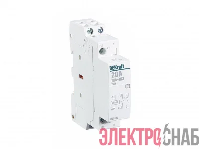 Контактор модульный МК-103 1НО+1НЗ 20А 230В DEKraft 18058DEK