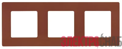 Рамка 3-м Etika какао IEK 672573