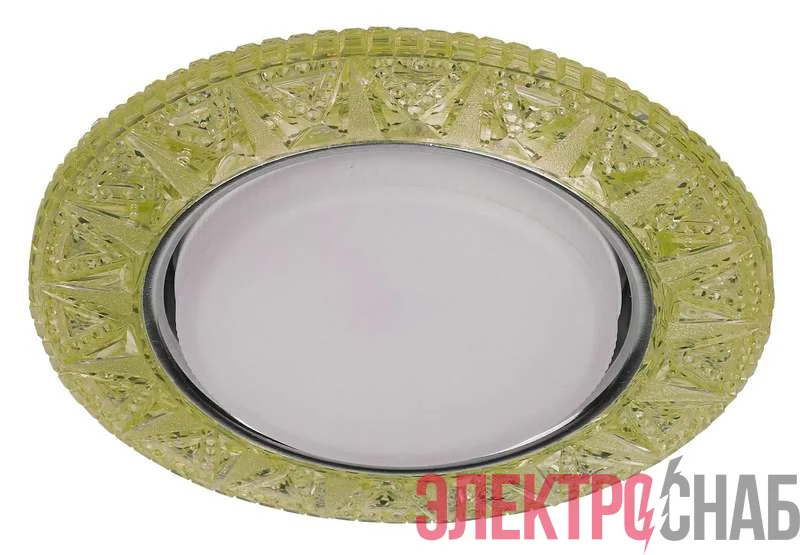 Светильник DK LD22 YL/WH декор cо светодиодной подсветкой Gx53 жел. ЭРА Б0029626