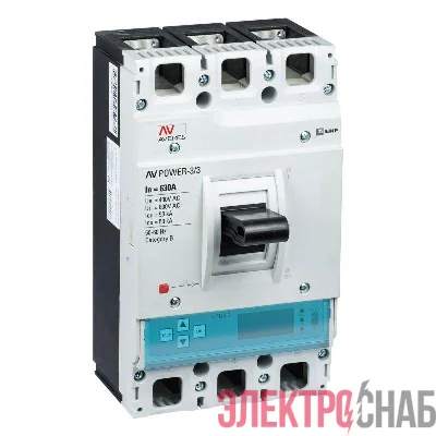 Выключатель автоматический 3п 630А 50кА AV POWER-3/3 ETU6.2 AVERES EKF mccb-33-630-6.2-av