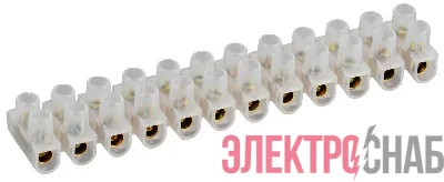 Колодка клеммная ЗВИ-15 4-10кв.мм 12пар GENERICA UZV10-015-010-K01-10-G