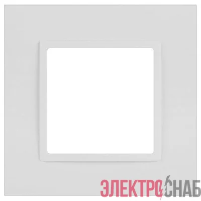 Рамка 1-м Elegance 14-5011-01М Classic для розеток и выключателей матов. бел. Эра Б0065822