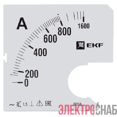 Шкала сменная для A961 800/5А-1.5 PROxima EKF s-a961-800