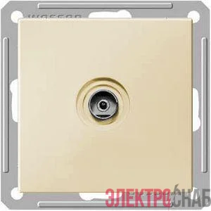 Розетка телевизионная оконечная TV 1-м СП W59 коннектор механизм сл. кость SE RTS-151-2-86